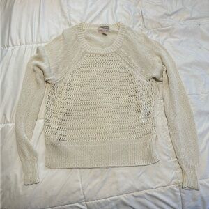 Forever 21 Cream Knit Sweater